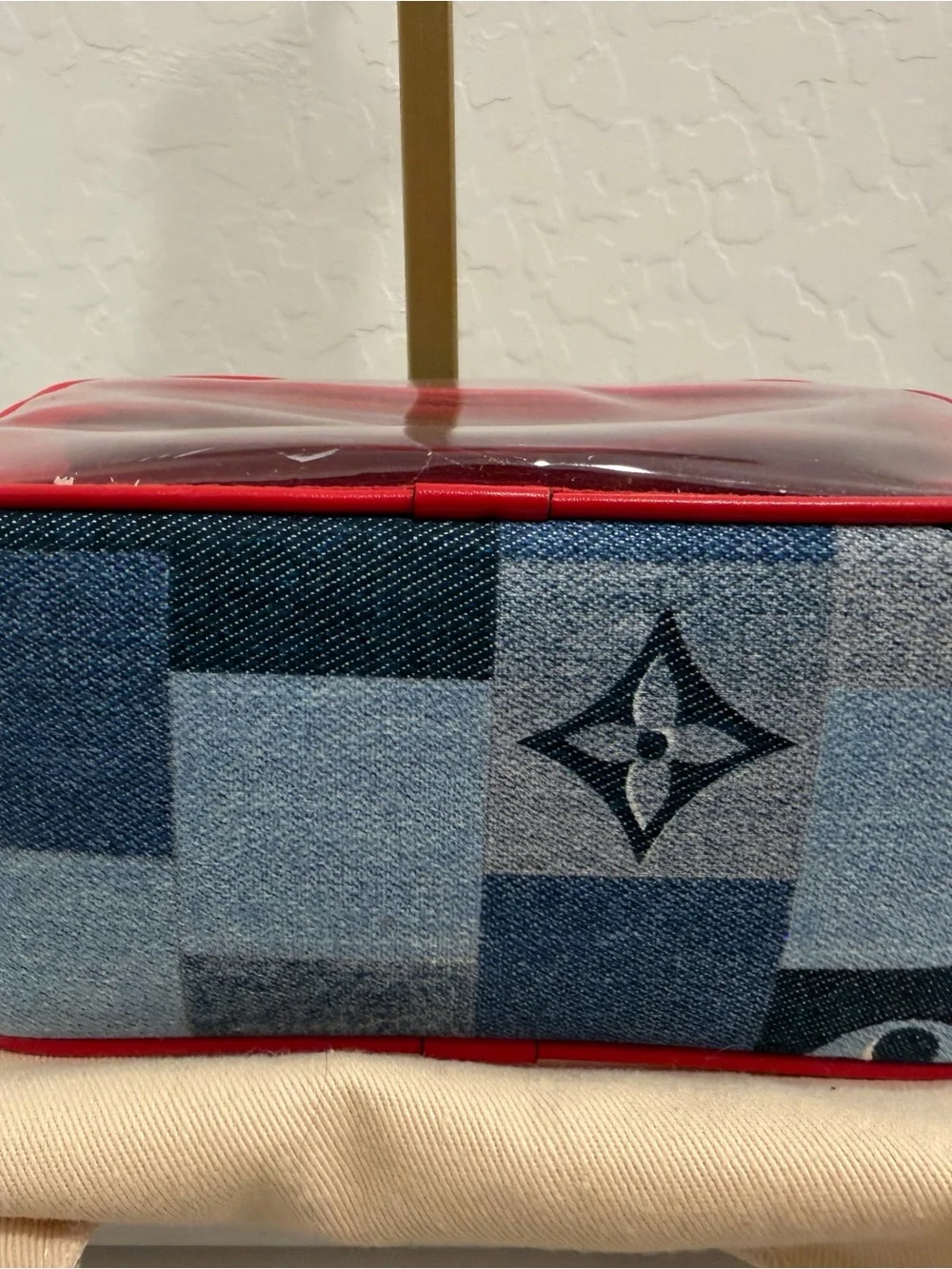 Louis Vuitton PVC Patchwork Denim Pouch Damier